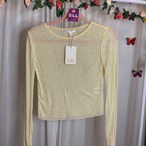 "044".Gianni Bini Mesh Top